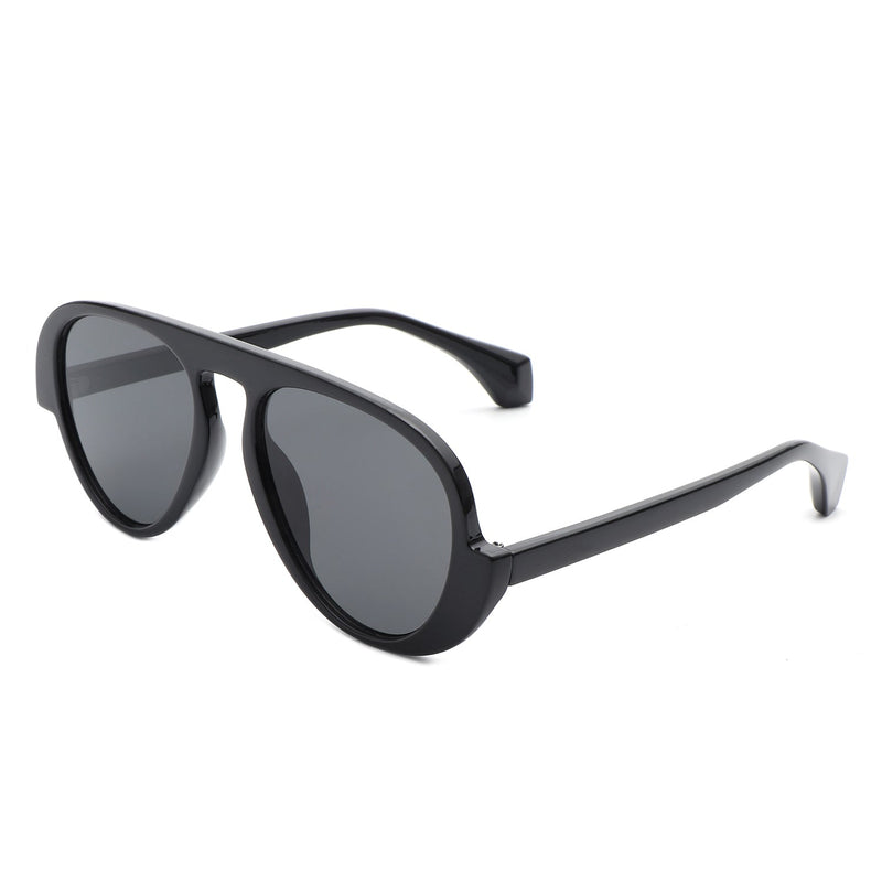 Twinklez - Futuristic Fashion Chunky Vintage Inspired Aviator Sunglasses-3