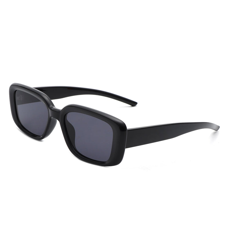 Azurette - Rectangle Retro Flat Top Vintage Inspired Square Sunglasses-3