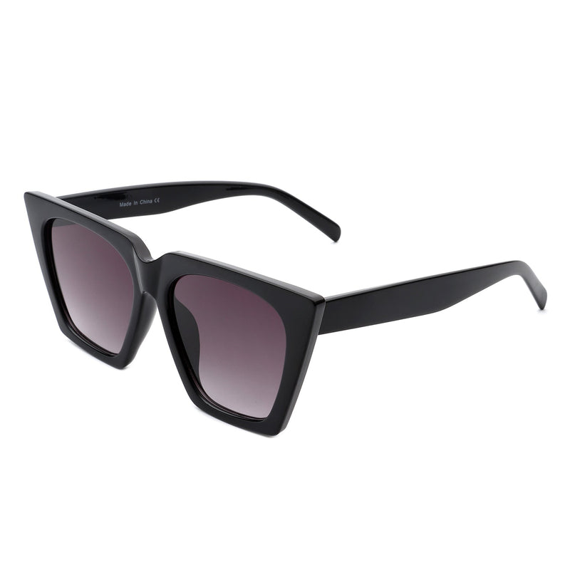 Flarebit - Women Cat Eye Retro Oversize Fashion Square Sunglasses-2