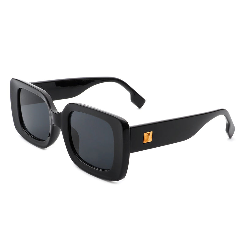 Jadestone - Square Retro Flat Top Fashion Sunglasses-2
