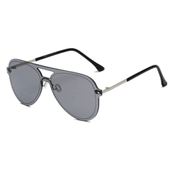 BELFAST | Unisex Flat Single Lens Aviator Fashion Sunglasses-2