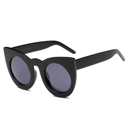 Hinton | Women Round Cat Eye Oversize Sunglasses-0