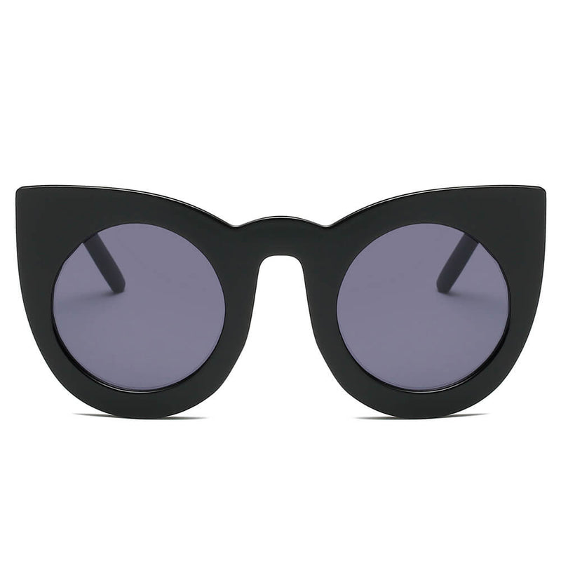 Hinton | Women Round Cat Eye Oversize Sunglasses-1