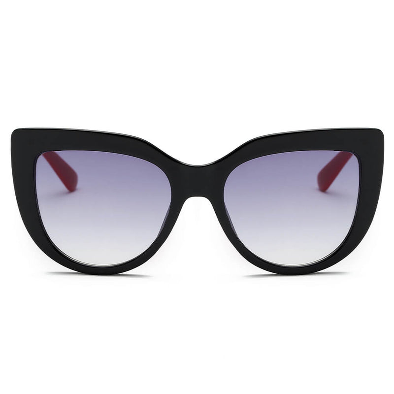 HELSINKI | Women Round Cat Eye Oversized Fashion Sunglasses-1