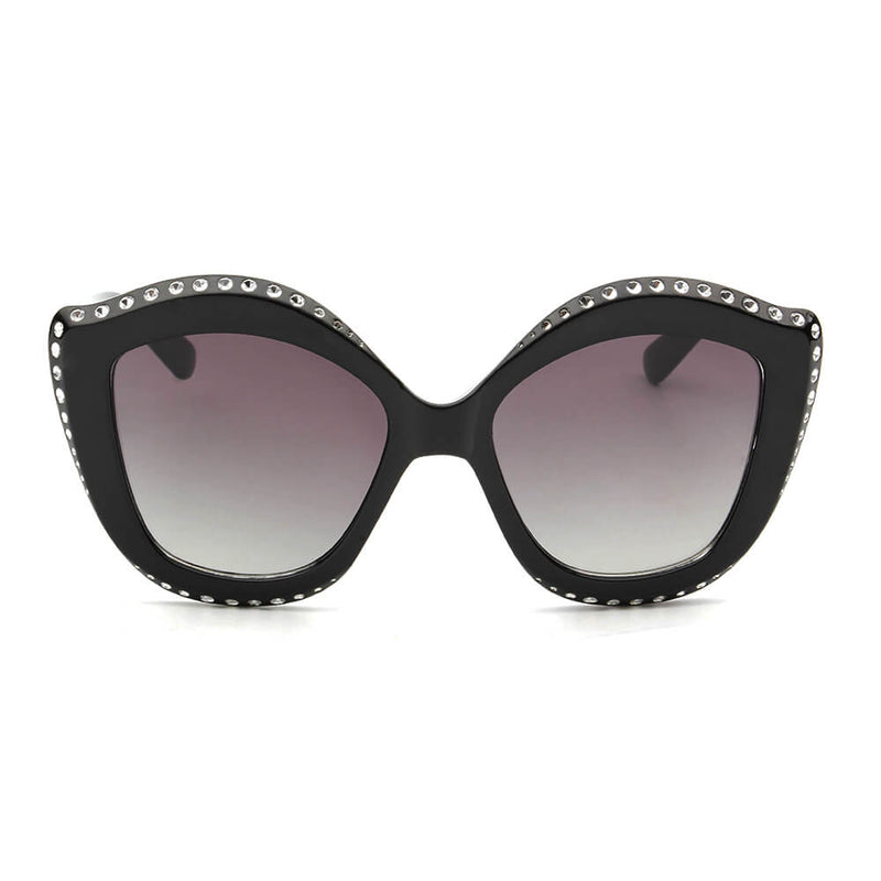 ANGOLA | Women Oversized Round Cat Eye Fashion Sunglasses-1