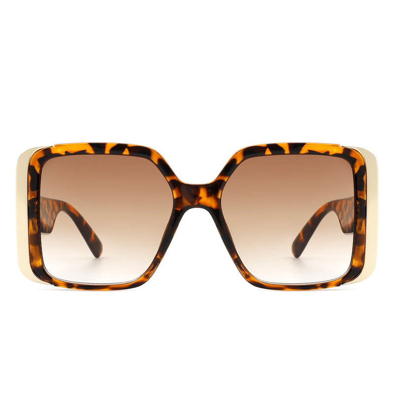 Stardove - Oversize Flat Top Fashion Square Women Sunglasses-5