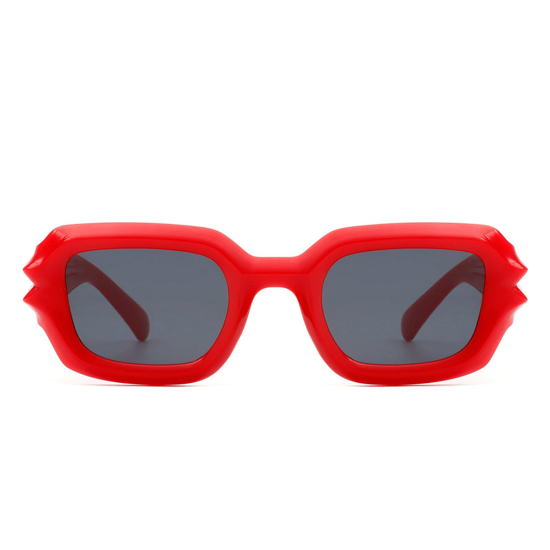 Prismite - Square Geometric Retro Irregular Thick Frame Fashion Sunglasses-5