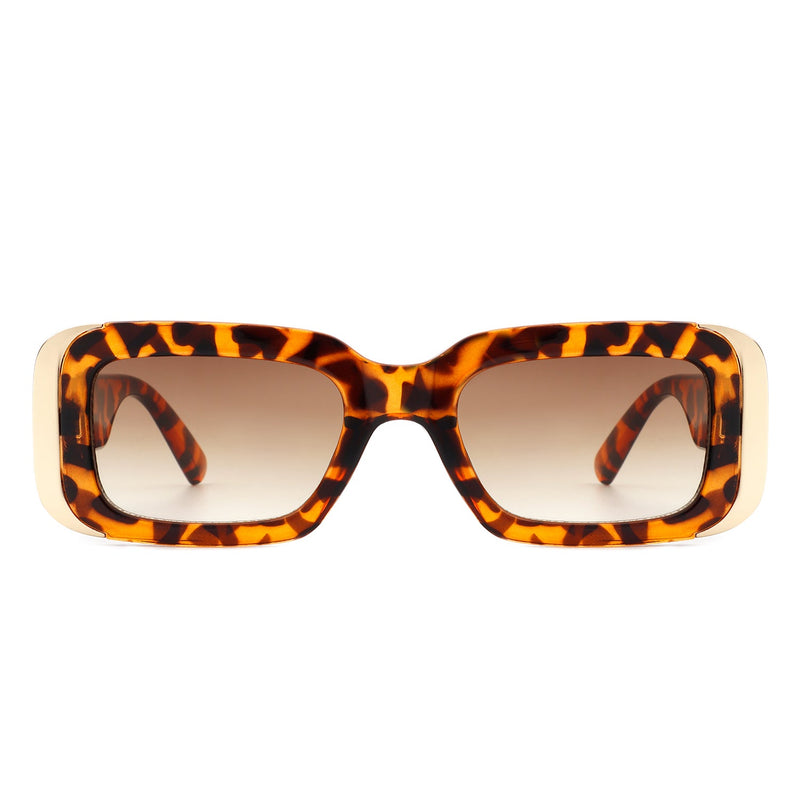 Quixotic - Rectangle Narrow Fashion Tinted Square Sunglasses-5