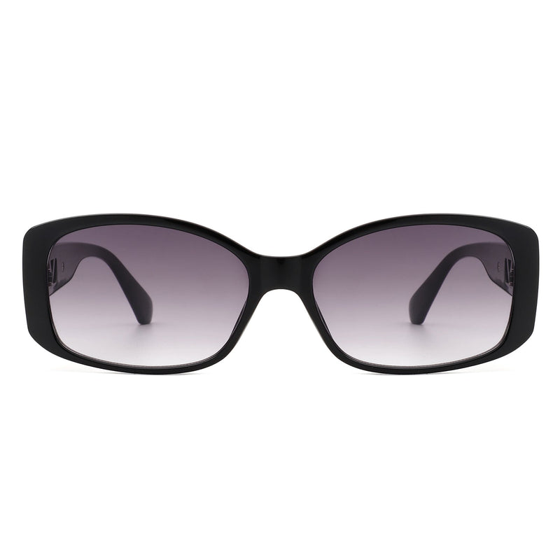 Fantasie - Rectangular Narrow Retro Tinted Fashion Square Sunglasses-5