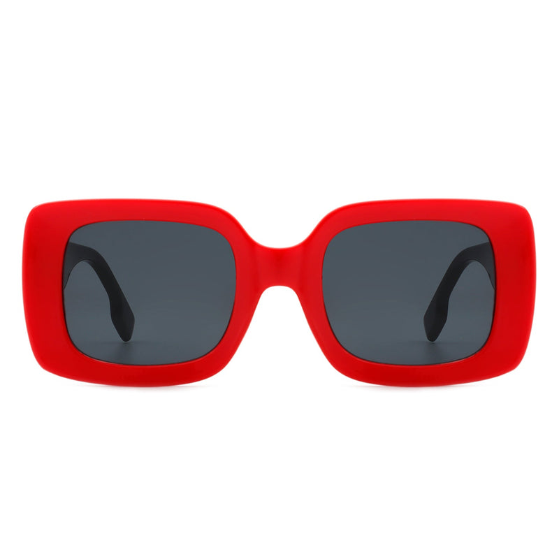 Jadestone - Square Retro Flat Top Fashion Sunglasses-5