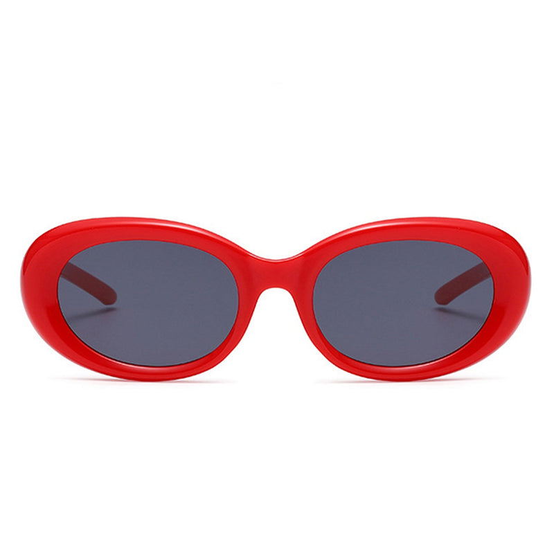 Mysticor - Oval Retro 90s Round Tinted Clout Goggles Sunglasses-4