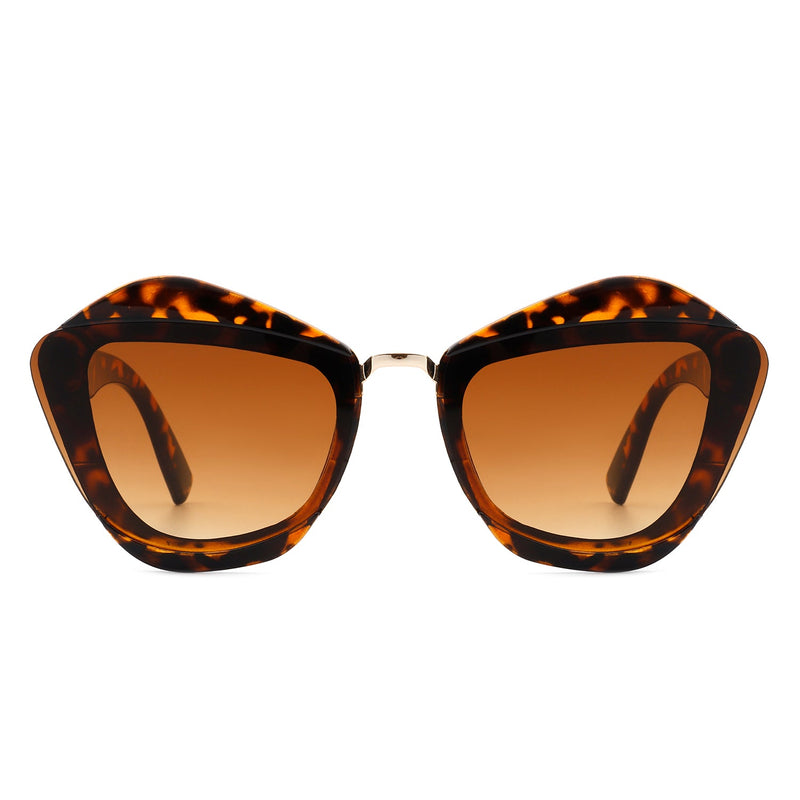 Infernia - Women Square Fashion Irregular Cat Eye Sunglasses-5