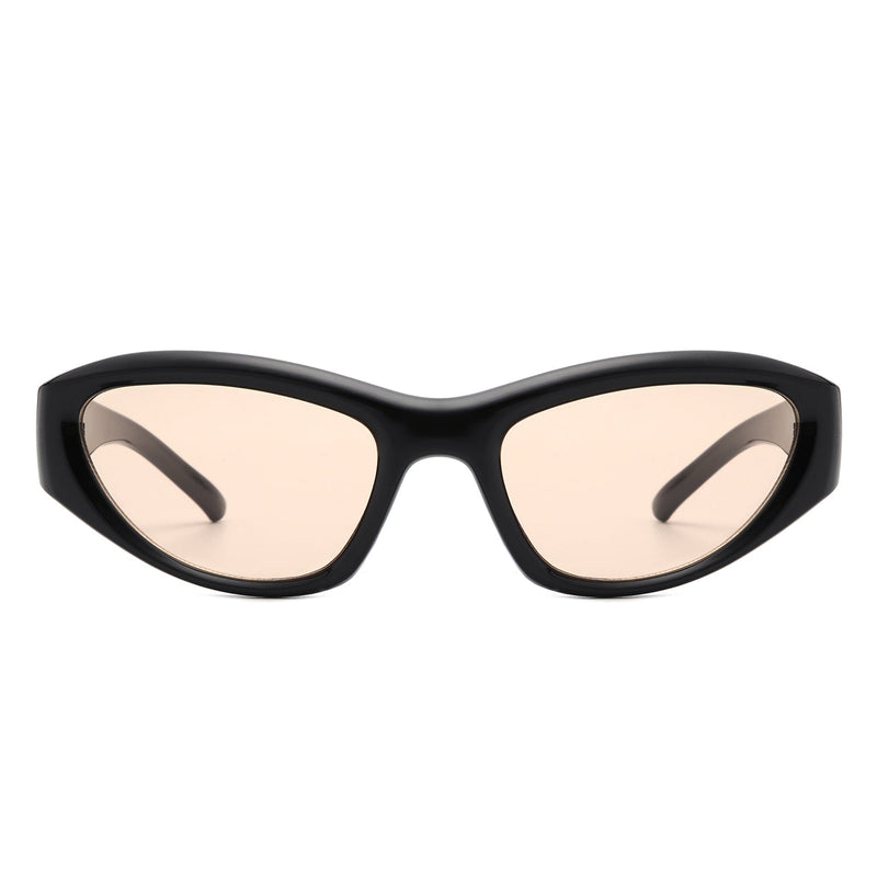 Starloft - Y2K Wrap Around Fashion Rectangle Sports Sunglasses-1