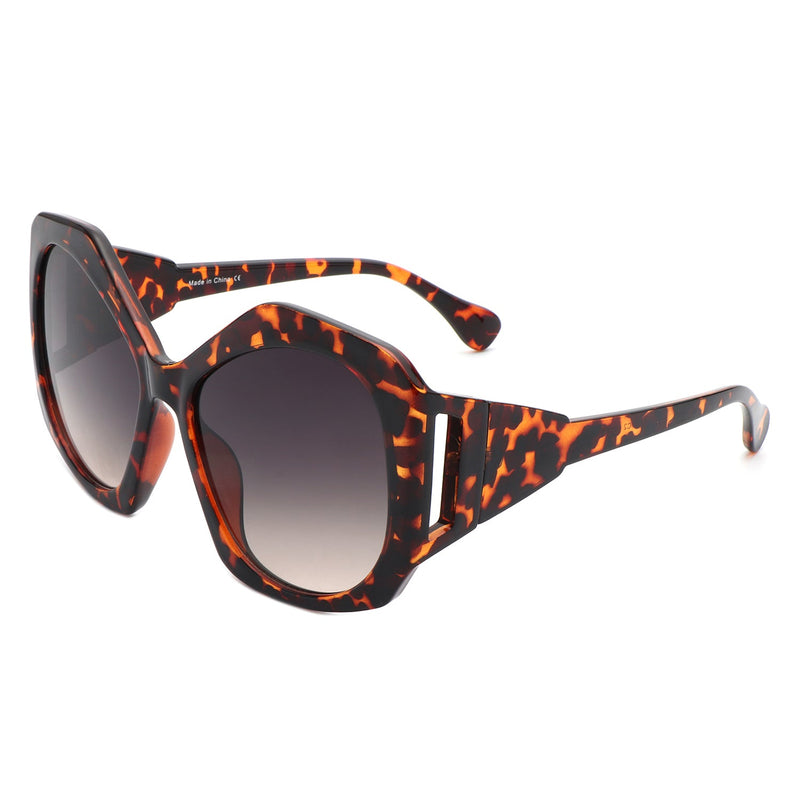 Wyntern - Women Oversize Geometric Large Fashion Square Sunglasses-2