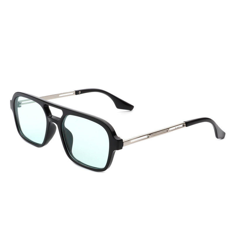 Candorae - Retro Square Brow-Bar Fashion Aviator Style Vintage Sunglasses-5