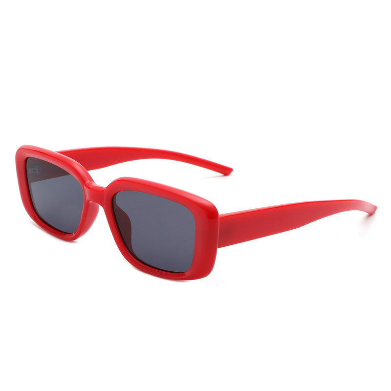 Azurette - Rectangle Retro Flat Top Vintage Inspired Square Sunglasses-0