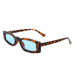 Starzest - Rectangle Slim Retro Tinted Square Vintage Narrow Sunglasses-0