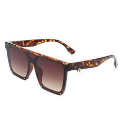 Sunquest - Square Flat Top Women Fashion Oversize Sunglasses-7