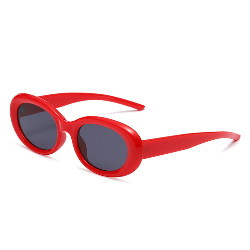 Mysticor - Oval Retro 90s Round Tinted Clout Goggles Sunglasses-5
