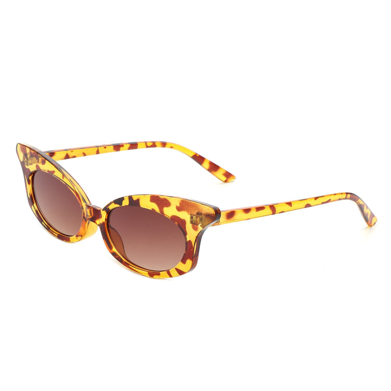 Tadiance - Women Chic Fashion Narrow Oval Butterfly Shape Cat Eye Sunglasses-2