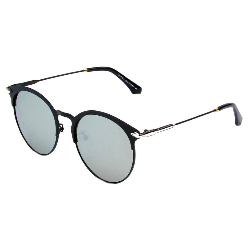 VILLARROBLEDO | Women Round Horn Rim Style Polarized Sunglasses-3