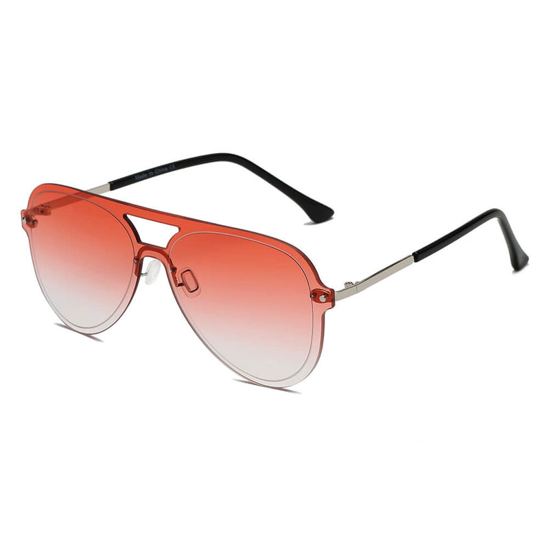 BELFAST | Unisex Flat Single Lens Aviator Fashion Sunglasses-4