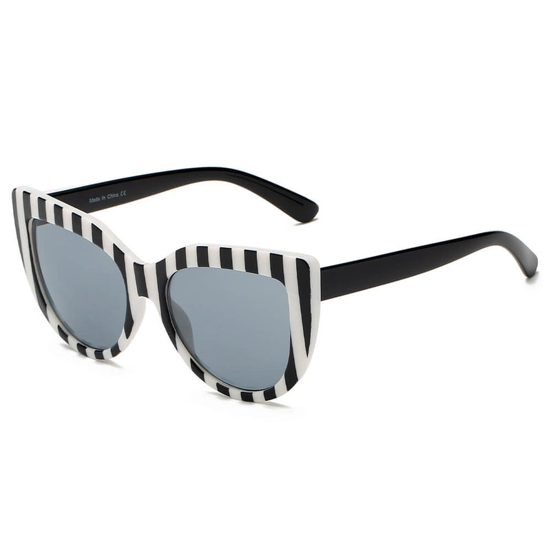 HELSINKI | Women Round Cat Eye Oversized Fashion Sunglasses-2