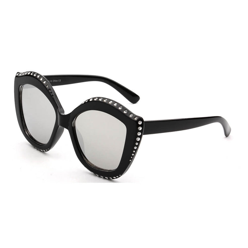 ANGOLA | Women Oversized Round Cat Eye Fashion Sunglasses-2