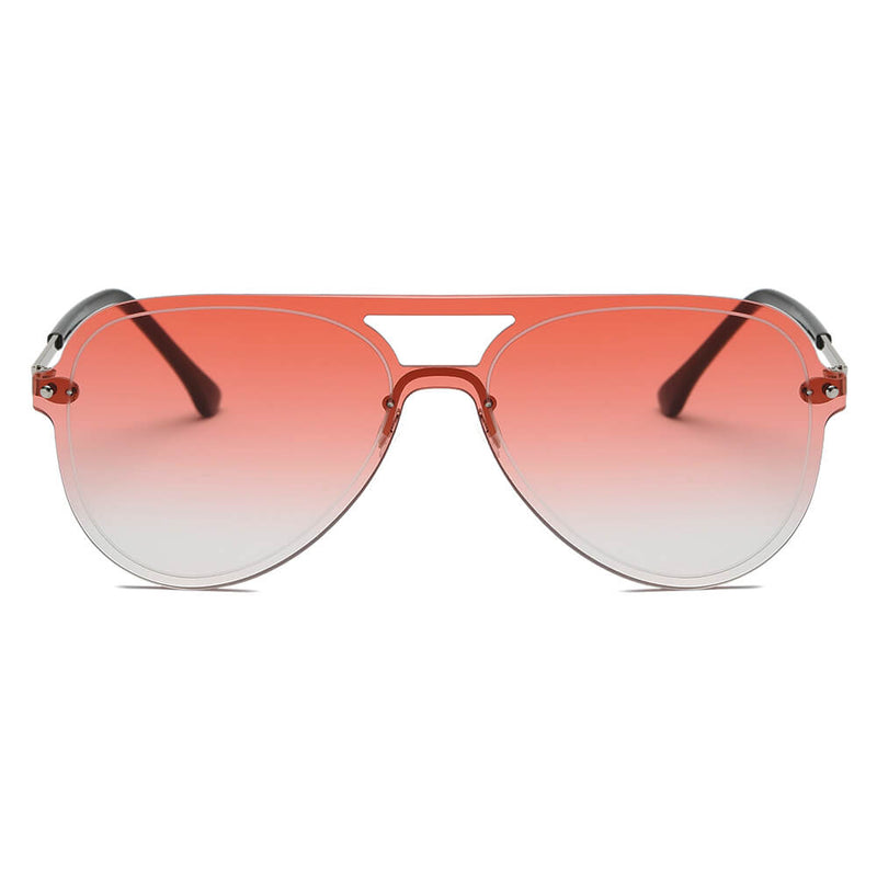 BELFAST | Unisex Flat Single Lens Aviator Fashion Sunglasses-5