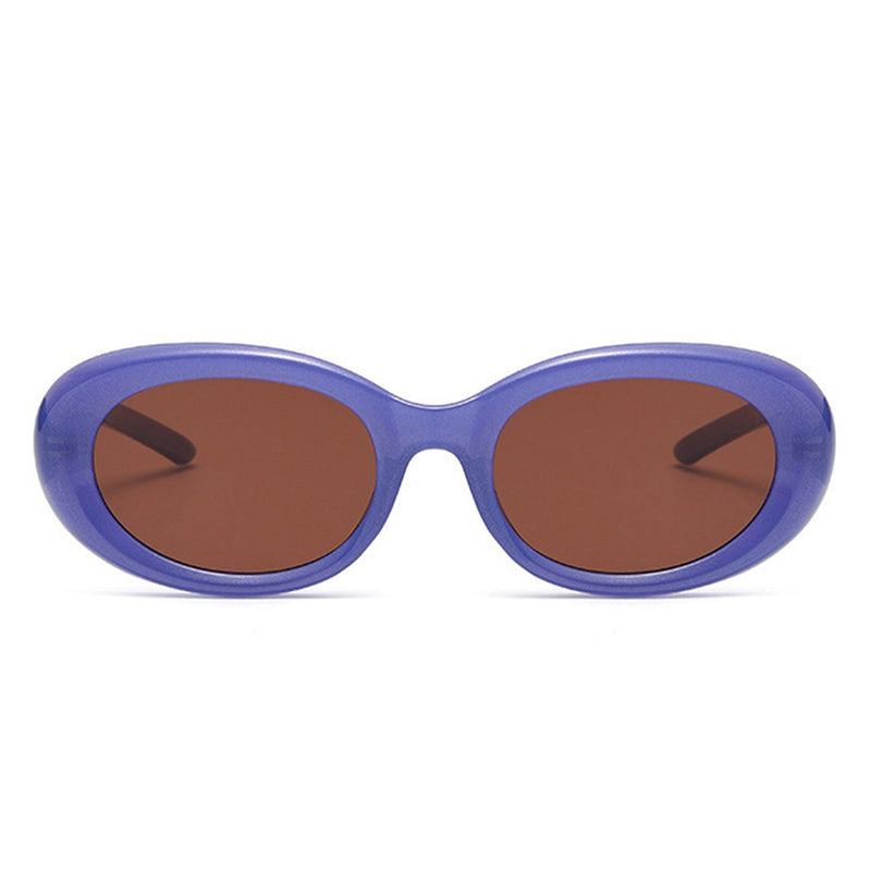 Mysticor - Oval Retro 90s Round Tinted Clout Goggles Sunglasses-1