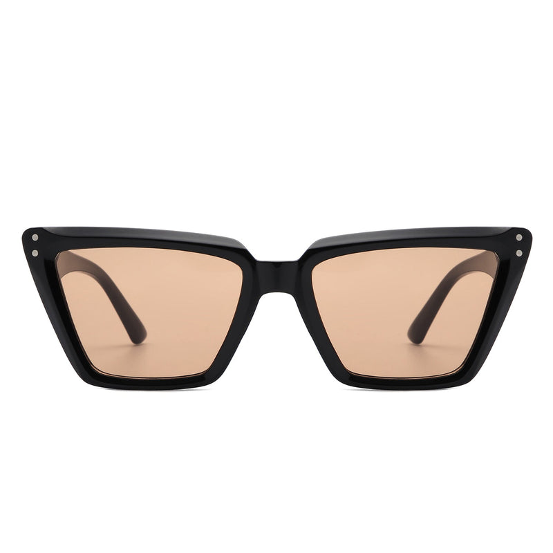 Horizonz - Square Flat Top Fashion Retro Women Cat Eye Sunglasses-1
