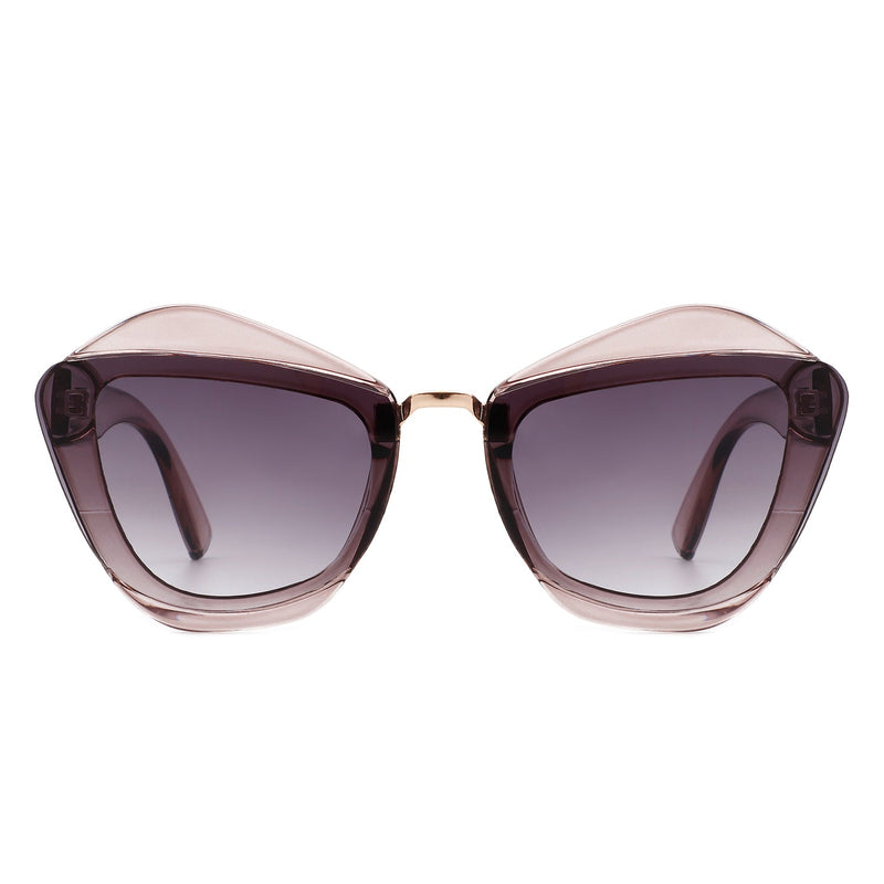 Infernia - Women Square Fashion Irregular Cat Eye Sunglasses-1