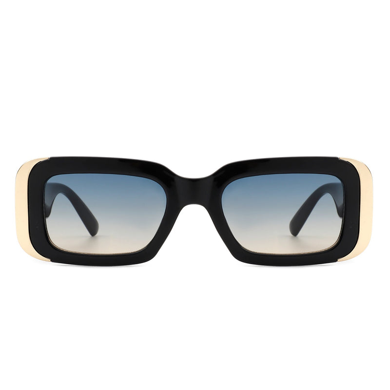 Quixotic - Rectangle Narrow Fashion Tinted Square Sunglasses-7