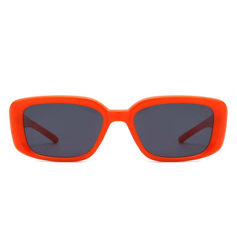 Azurette - Rectangle Retro Flat Top Vintage Inspired Square Sunglasses-4