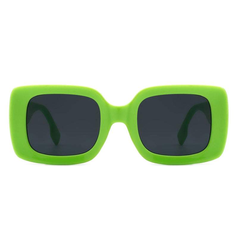 Jadestone - Square Retro Flat Top Fashion Sunglasses-7