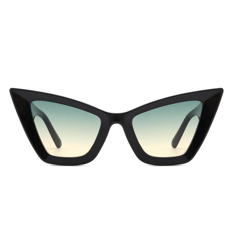 Stardaze - Square Retro Fashion High Pointed Cat Eye Sunglasses-7