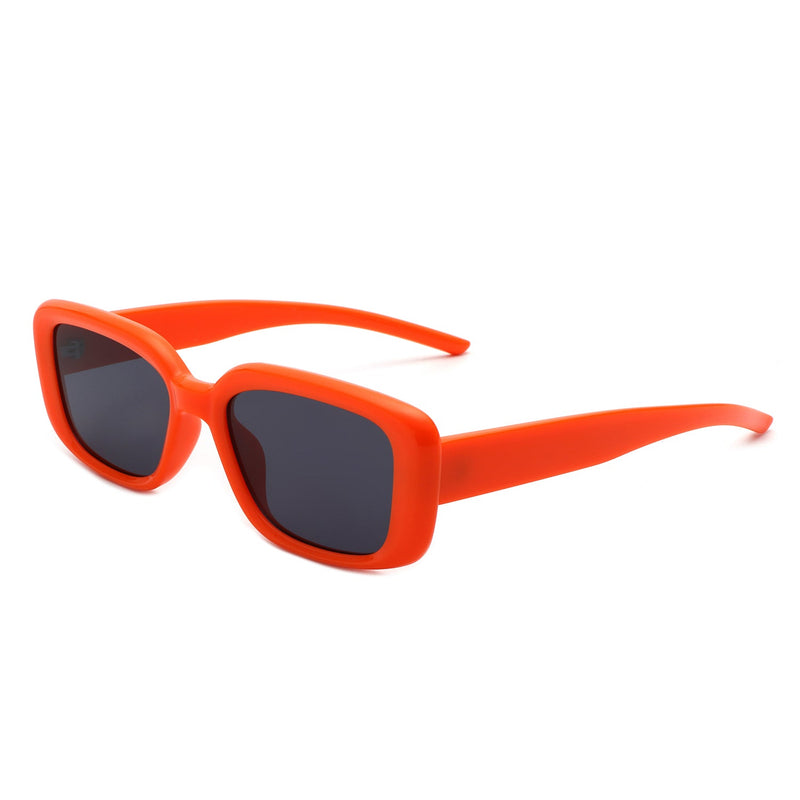 Azurette - Rectangle Retro Flat Top Vintage Inspired Square Sunglasses-5