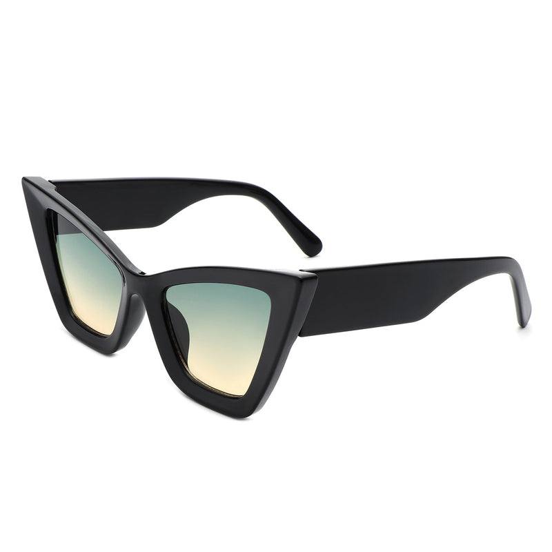 Stardaze - Square Retro Fashion High Pointed Cat Eye Sunglasses-6