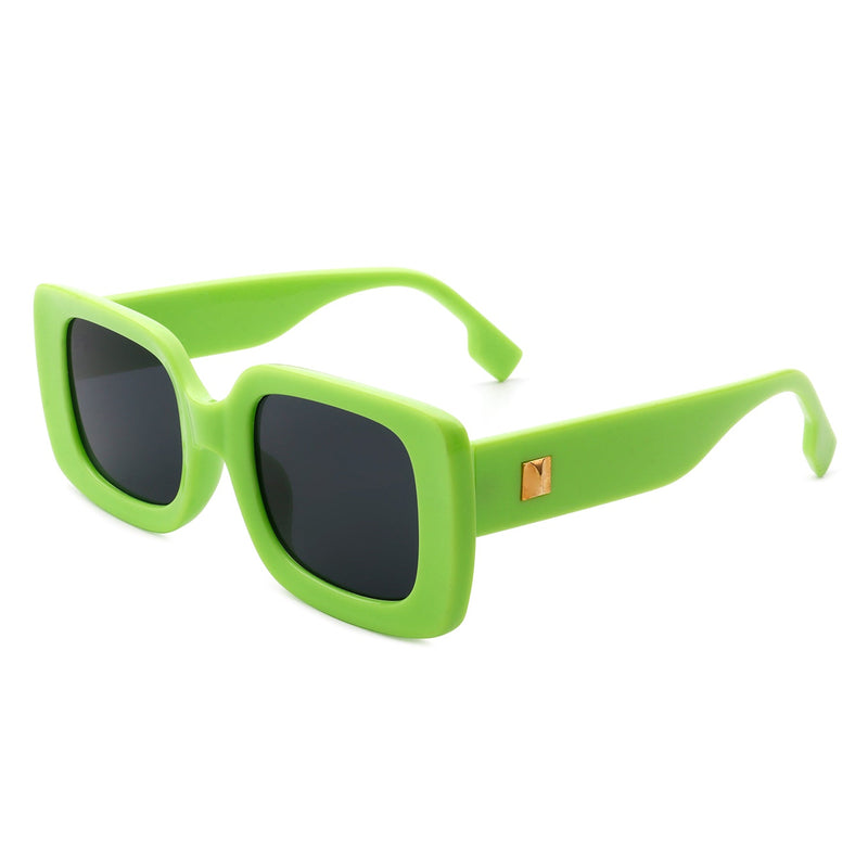 Jadestone - Square Retro Flat Top Fashion Sunglasses-6