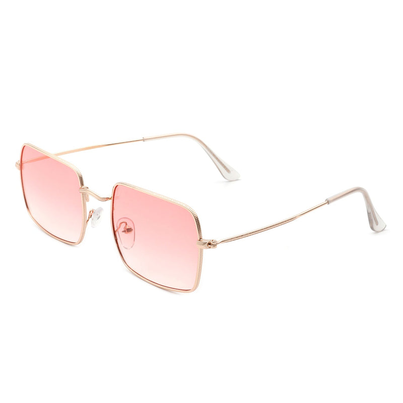 Unityful - Classic Metal Square Tinted Fashion Rectangle Sunglasses-5