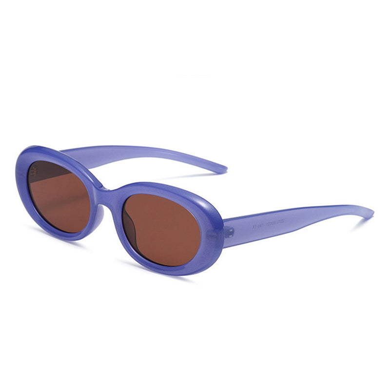 Mysticor - Oval Retro 90s Round Tinted Clout Goggles Sunglasses-0