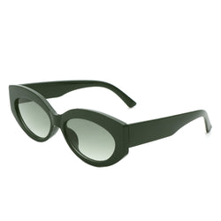 Moonfury - Oval Retro Tinted Fashion Round Cat Eye Sunglasses-0