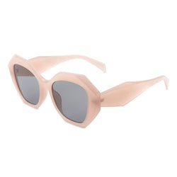 Crystalx - Women Geometric Retro Polygon Square Fashion Sunglasses-0