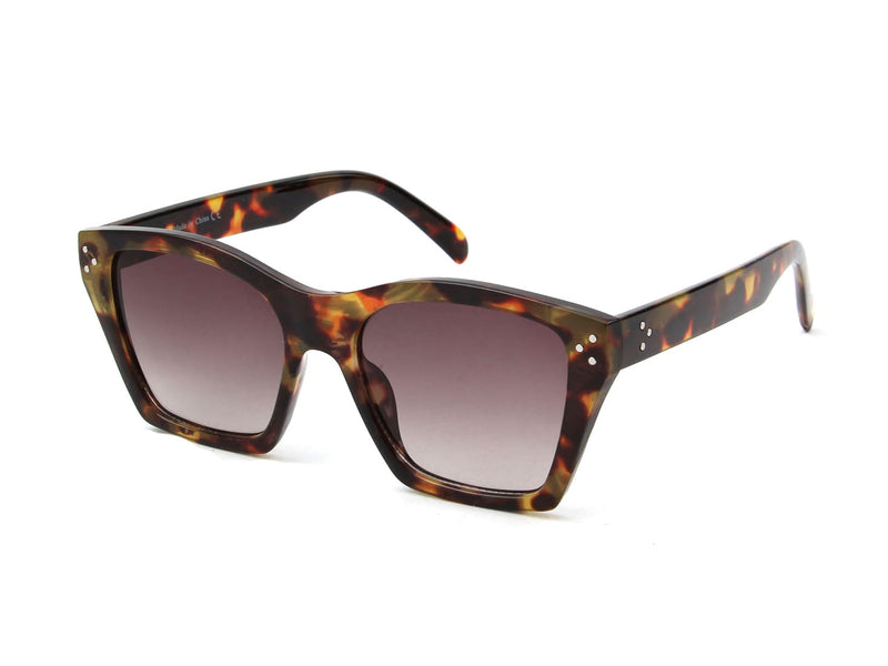 Demopolis | Women Square Retro Cat Eye Fashion Sunglasses-0