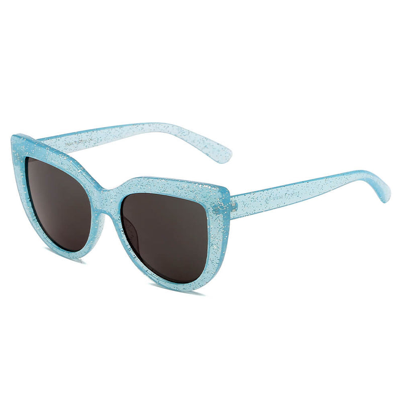 HELSINKI | Women Round Cat Eye Oversized Fashion Sunglasses-4