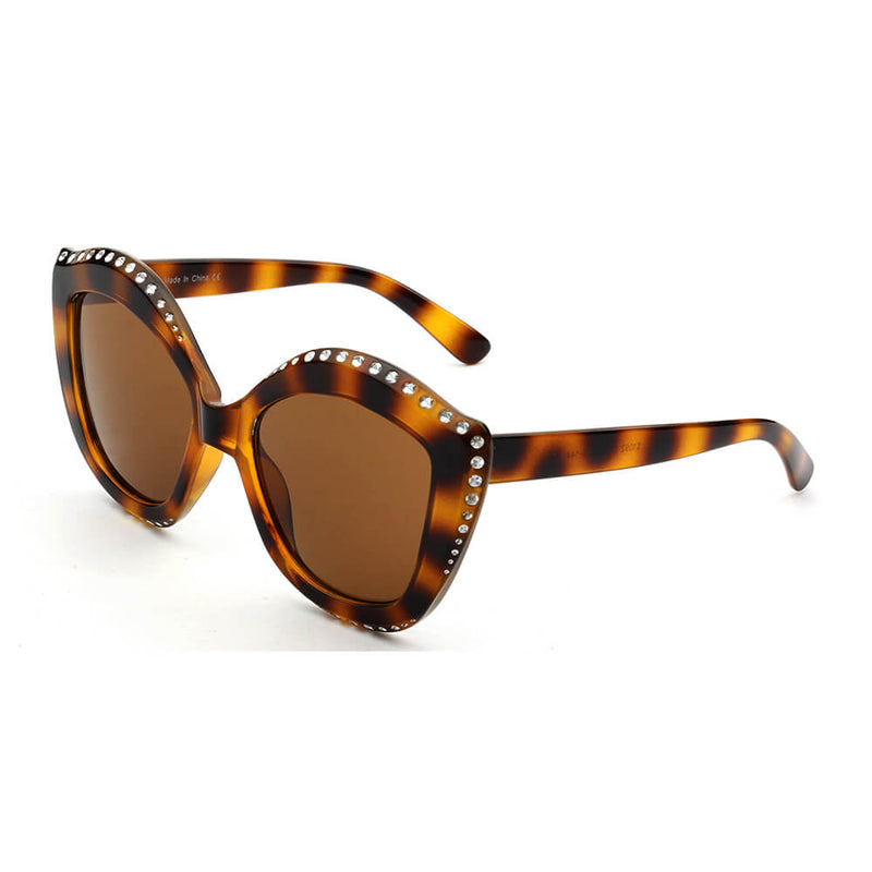 ANGOLA | Women Oversized Round Cat Eye Fashion Sunglasses-4