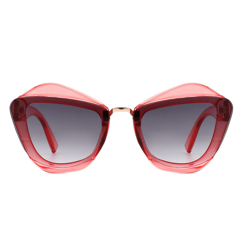 Infernia - Women Square Fashion Irregular Cat Eye Sunglasses-7