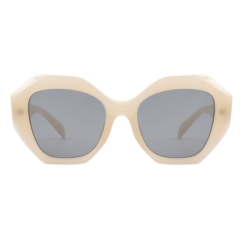 Crystalx - Women Geometric Retro Polygon Square Fashion Sunglasses-6