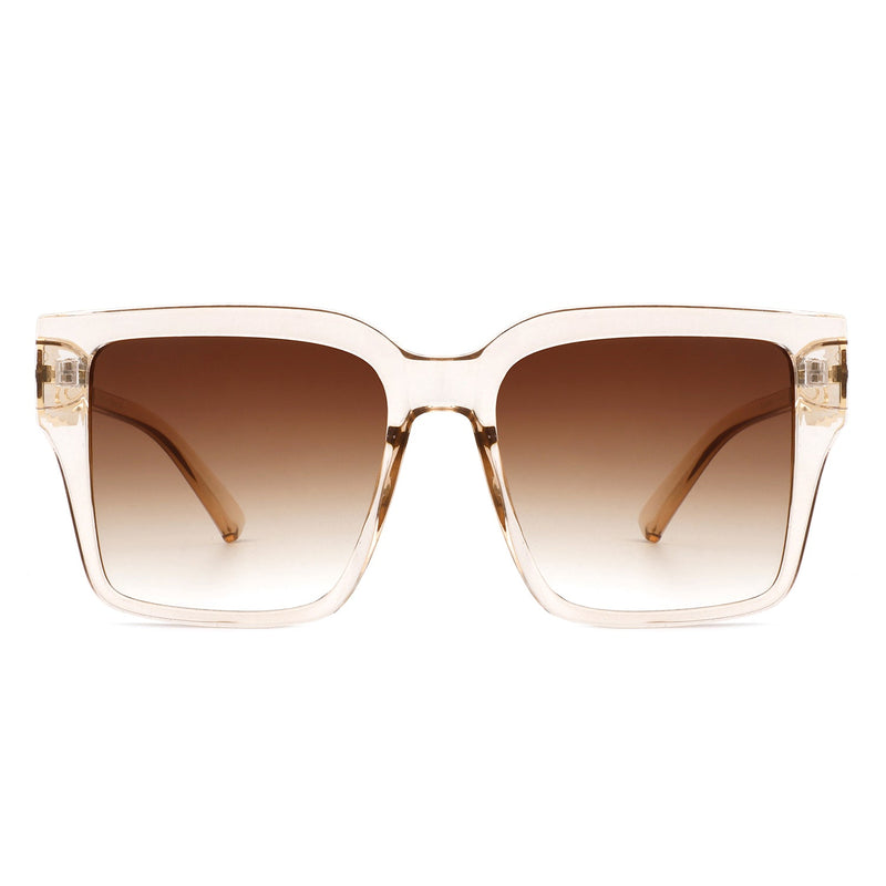 Verdiana - Women Chic Flat Top Tinted Fashion Square Sunglasses-1