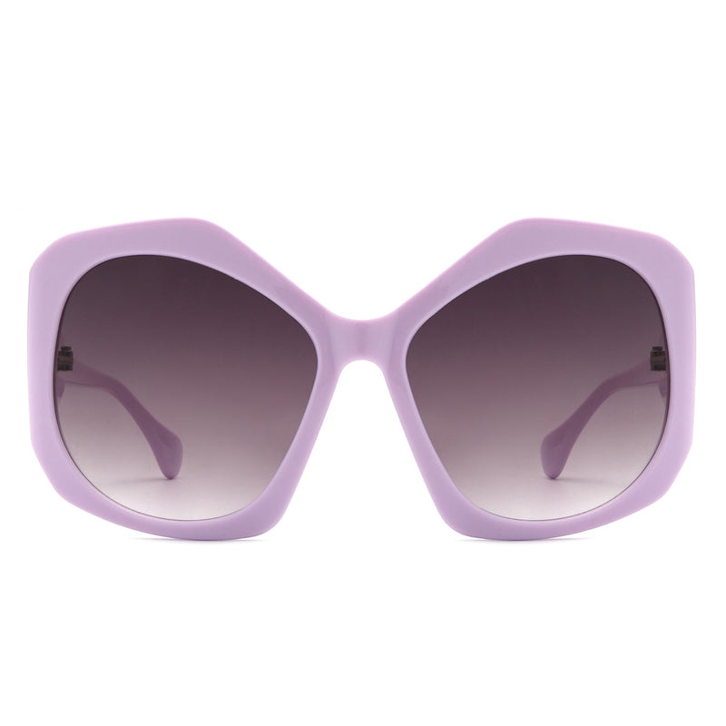 Wyntern - Women Oversize Geometric Large Fashion Square Sunglasses-6